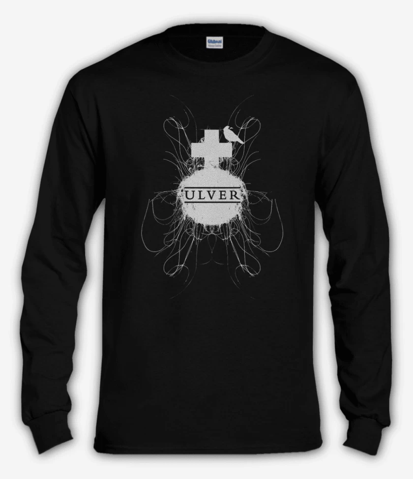 Polera manga larga Negro de Ulver Logo 2