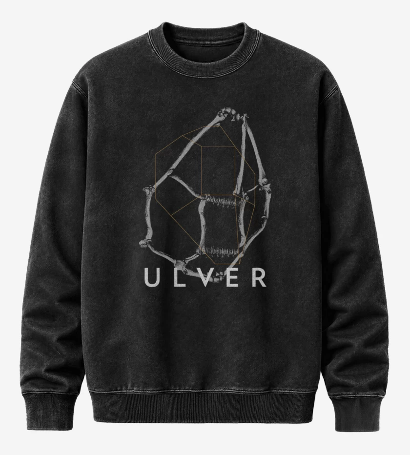 Poleron Polo Acid Wash Negro de Ulver Bones