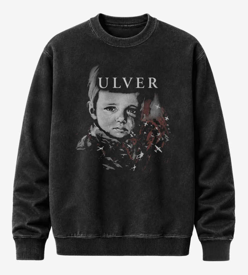 Poleron Polo Acid Wash Negro de Ulver Kid