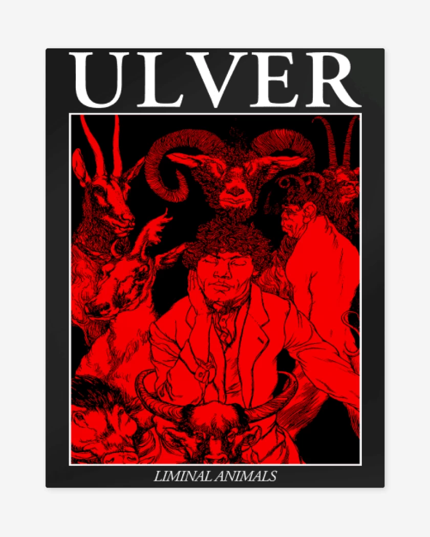Print metalico Negro de Ulver Liminal Animals