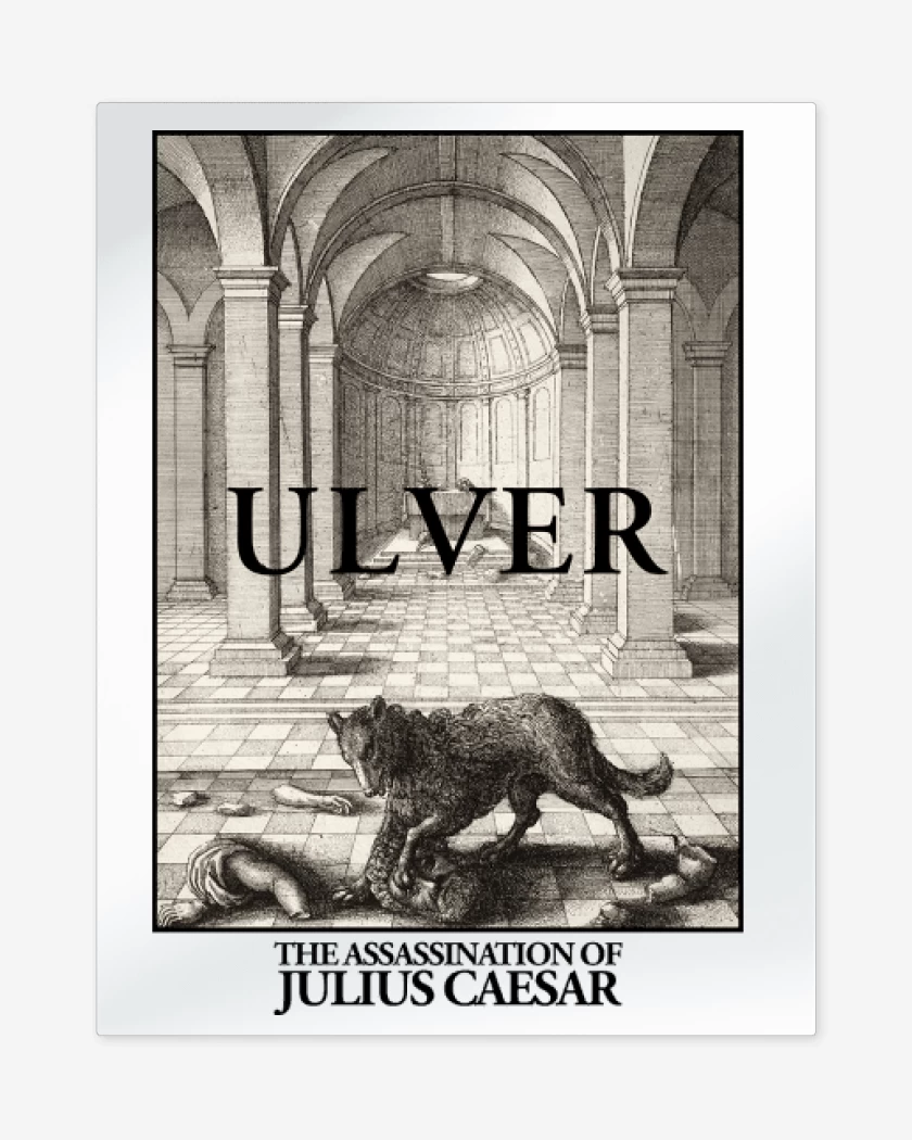 Print metalico Blanco de Ulver The Assassination