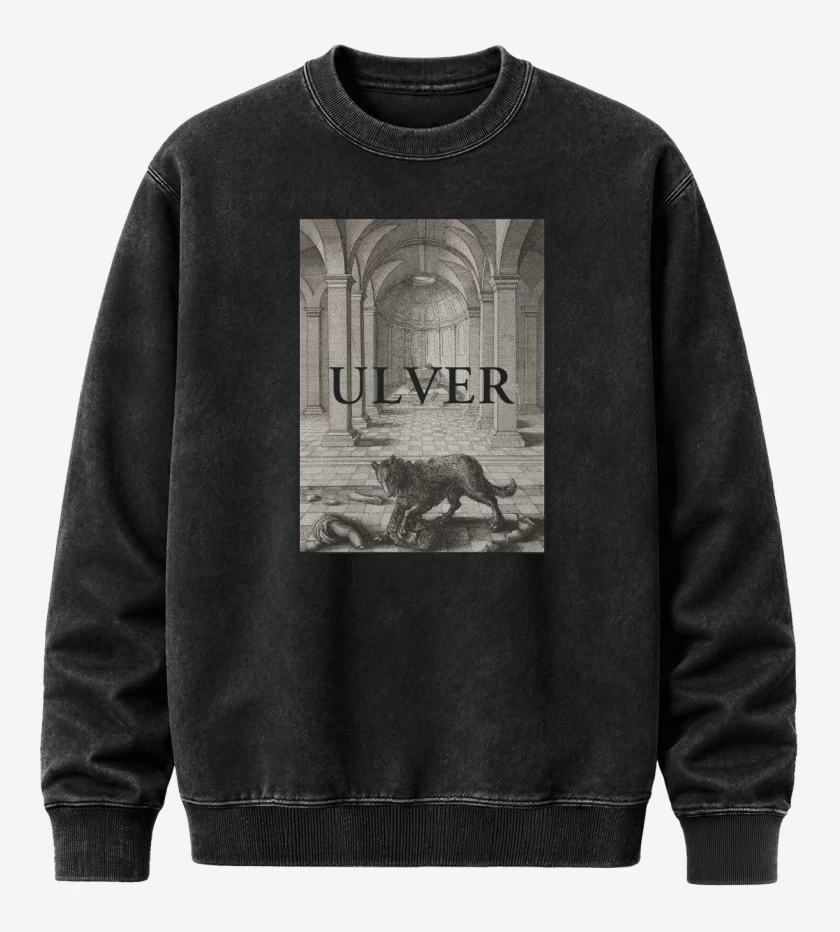Poleron Polo Acid Wash Negro de Ulver The Assassination