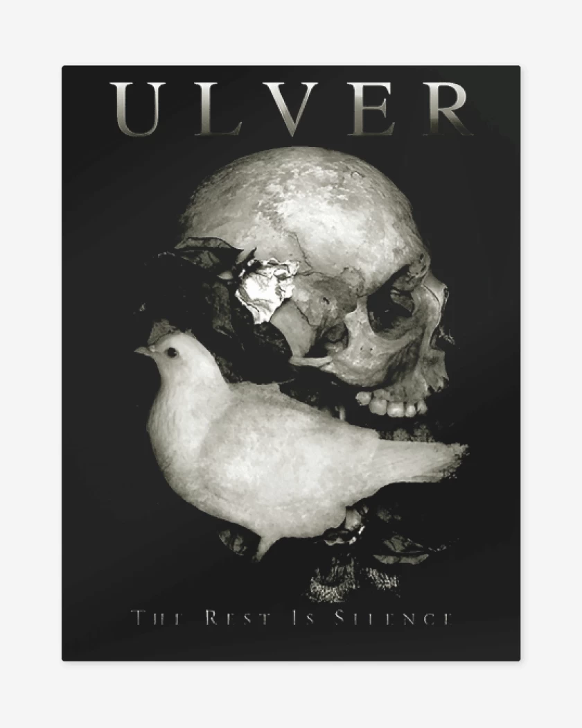 Print metalico Negro de Ulver The Rest is Silence
