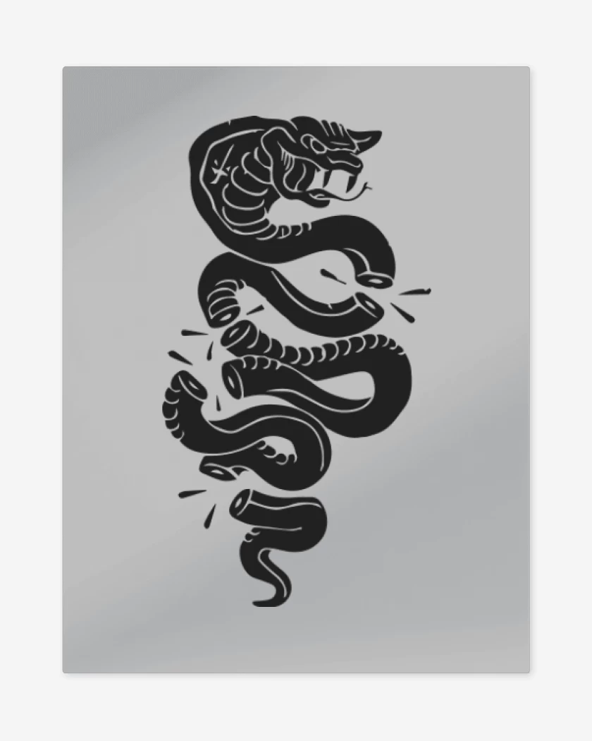 Print metalico Gris Melange de Cobra