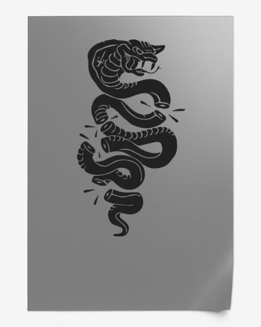 Print Gris Melange de Cobra