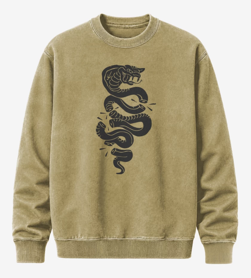 Poleron Polo Acid Wash Beige de Cobra
