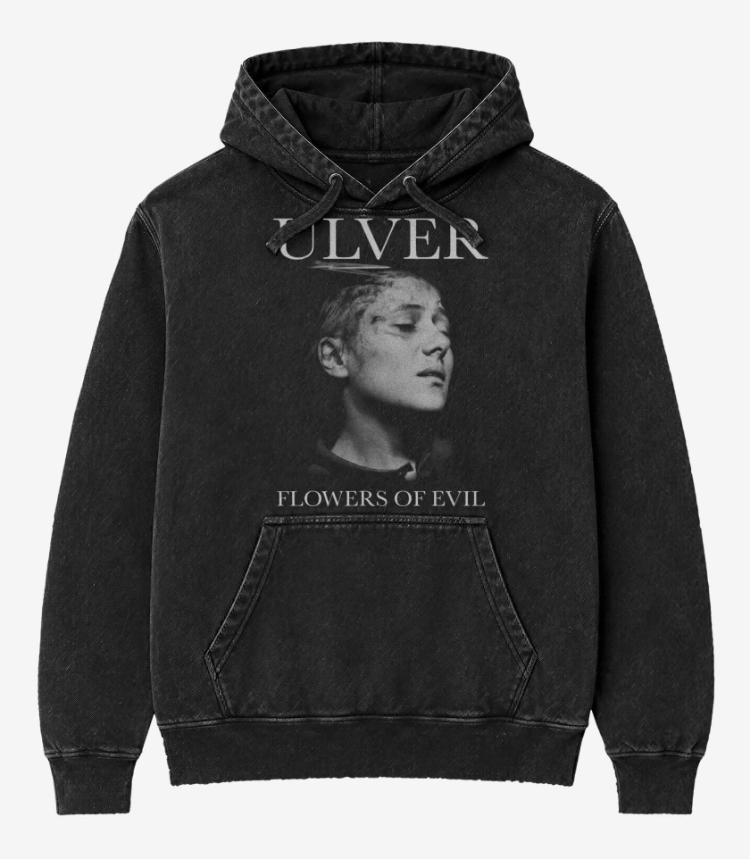 Poleron Canguro Acid Wash Ulver Flowers of Evil
