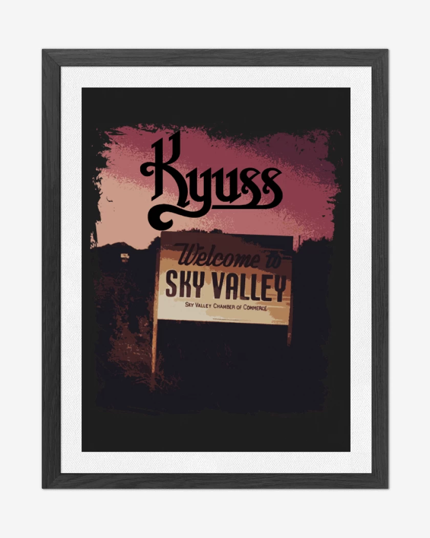 Cuadro decorativo Negro de Welcome to the sky valley