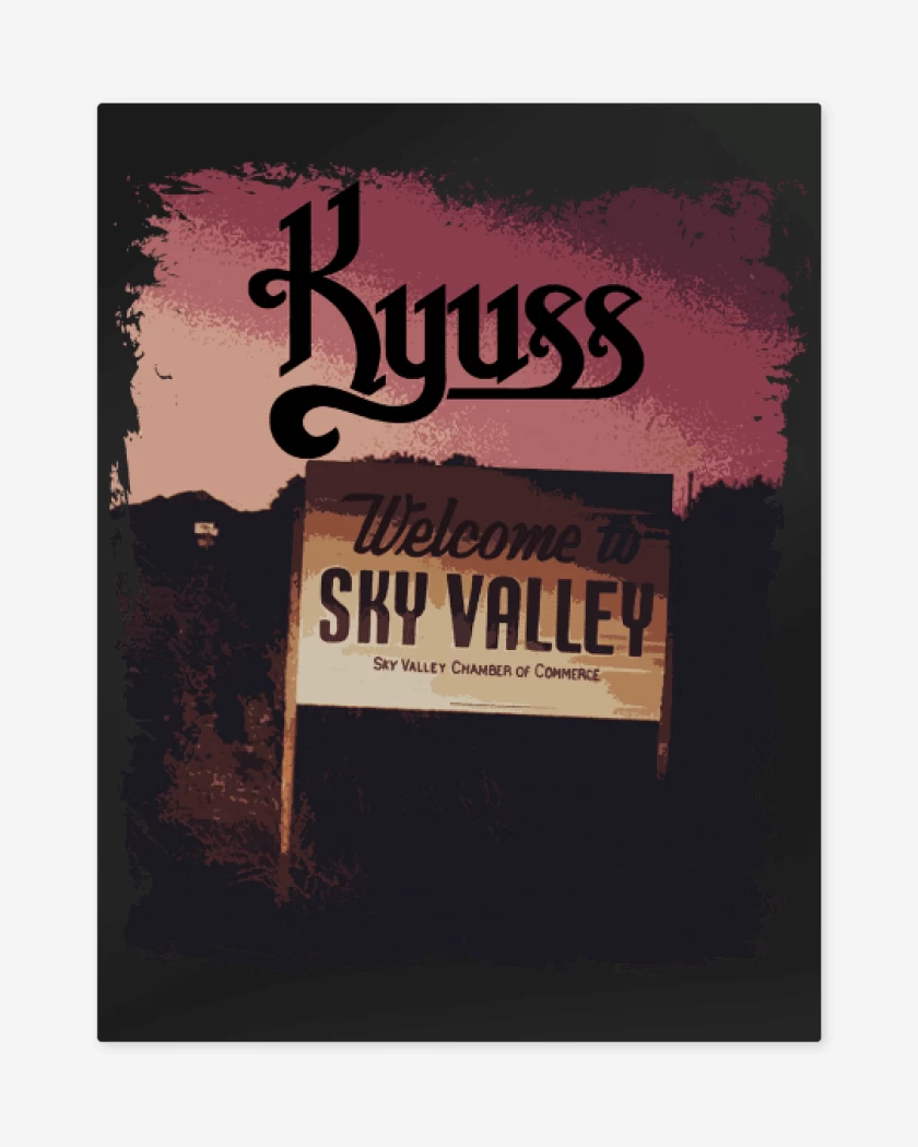 Print metalico Welcome to the sky valley