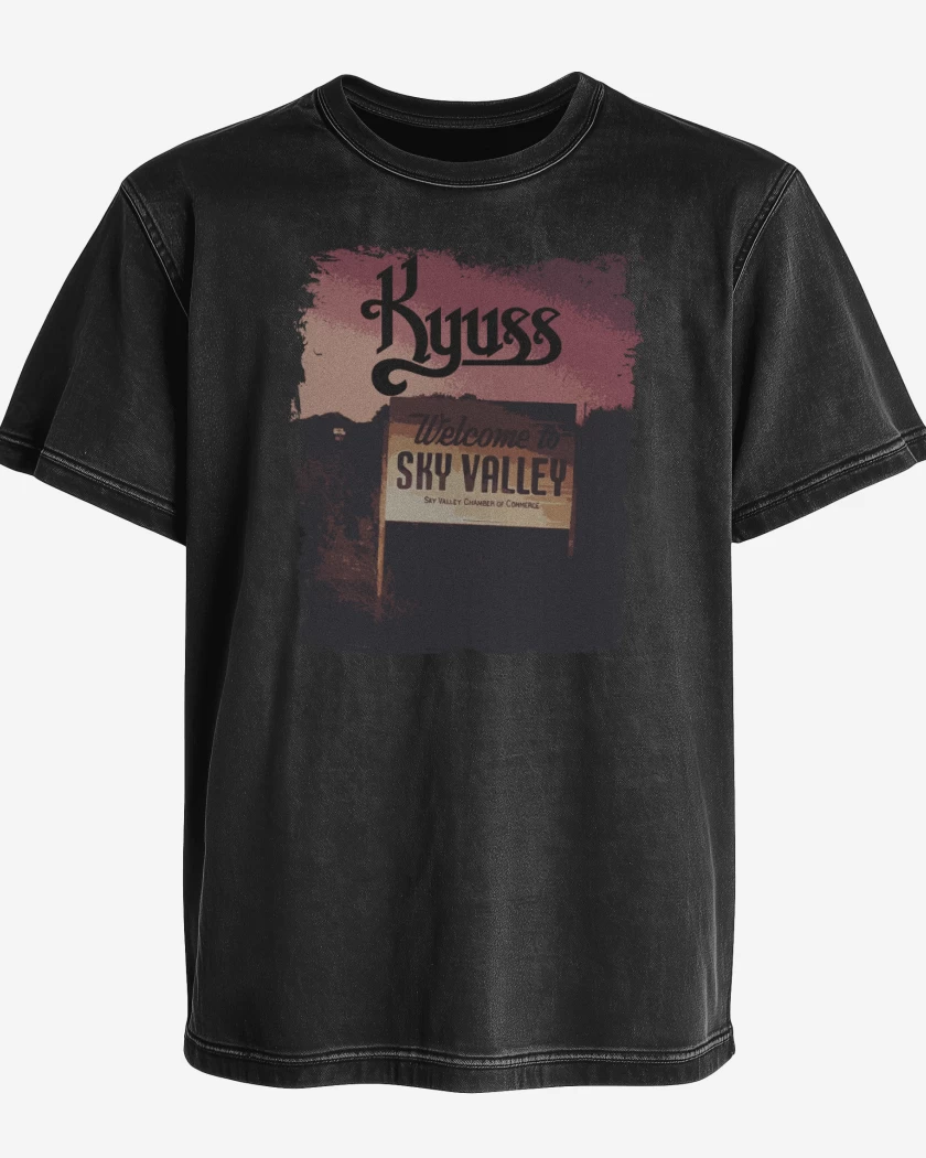 Polera desgastada Welcome to the sky valley