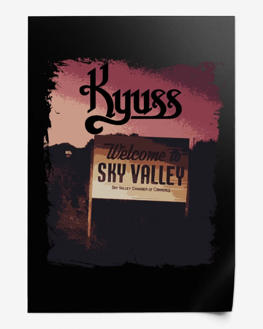 Print Welcome to the sky valley