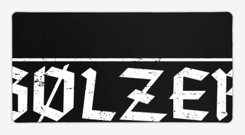 Mouse pad Gamer Negro de Bolzer logo 1