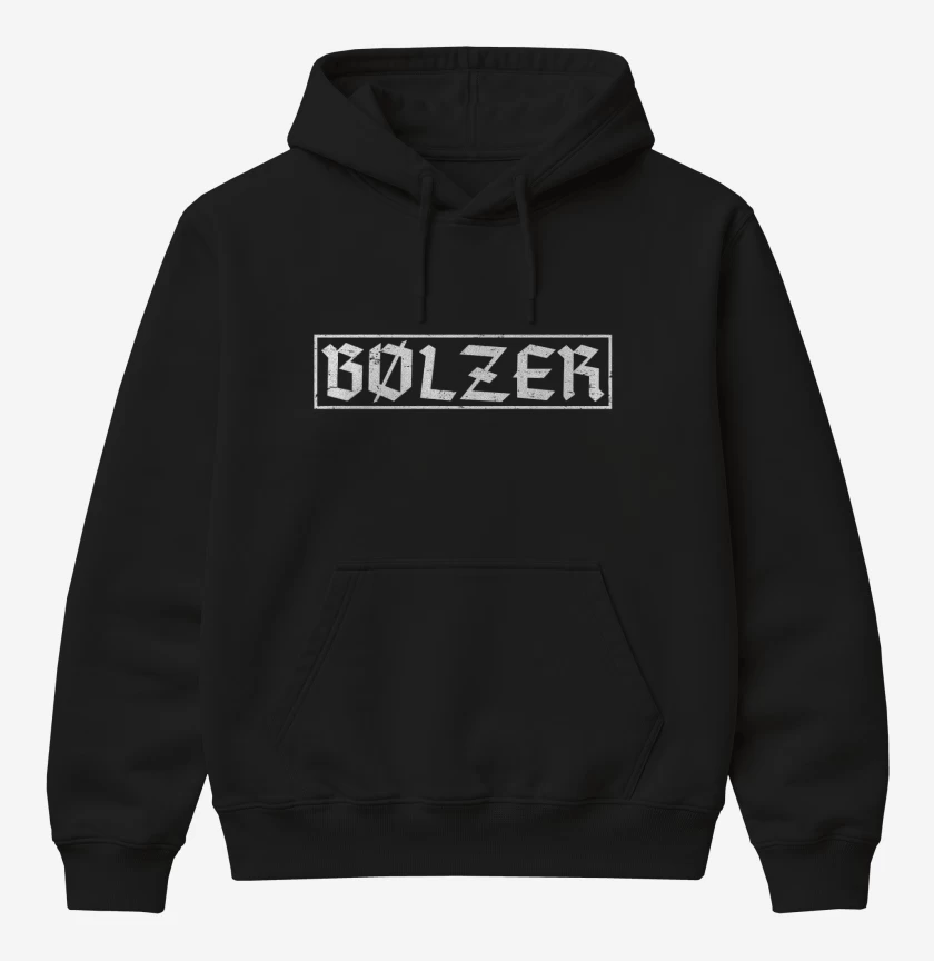 Poleron Canguro básico Negro de Bolzer logo 1