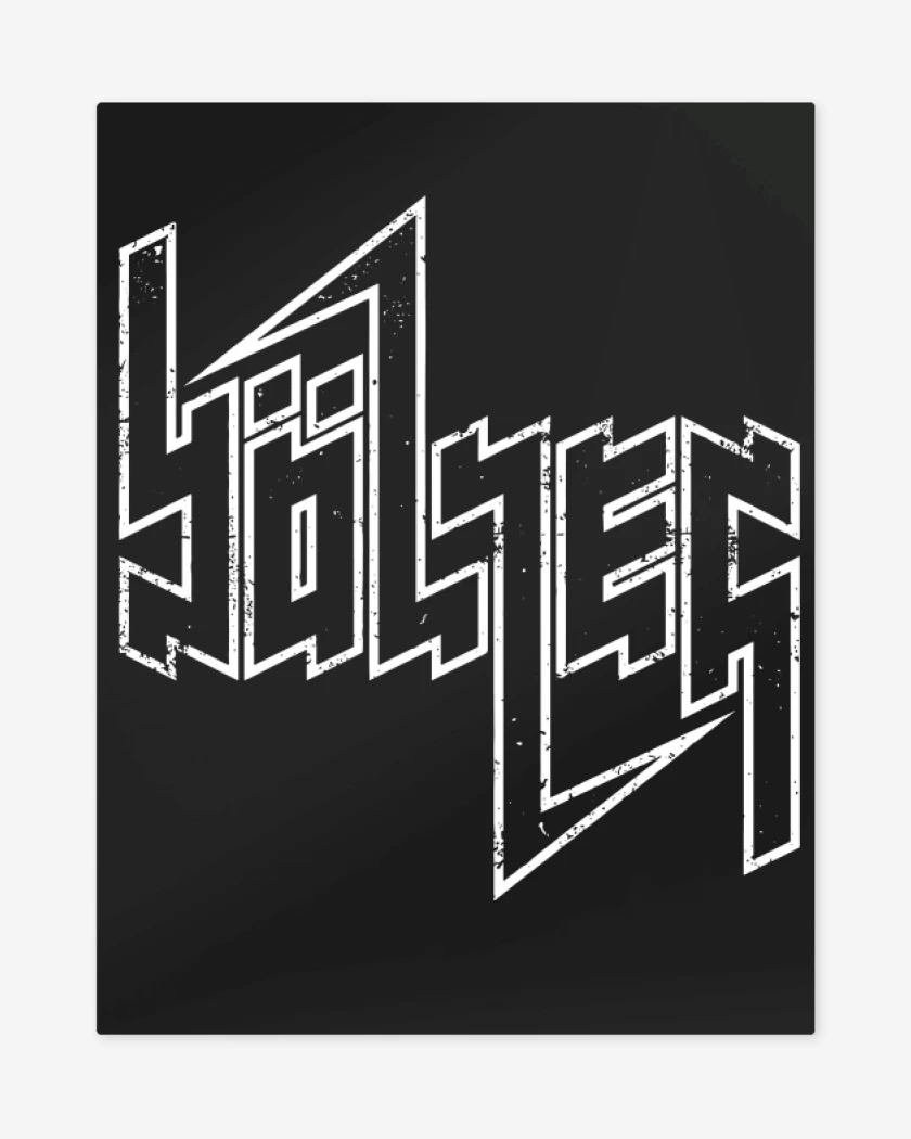 Print metalico Negro de Bolzer logo 2
