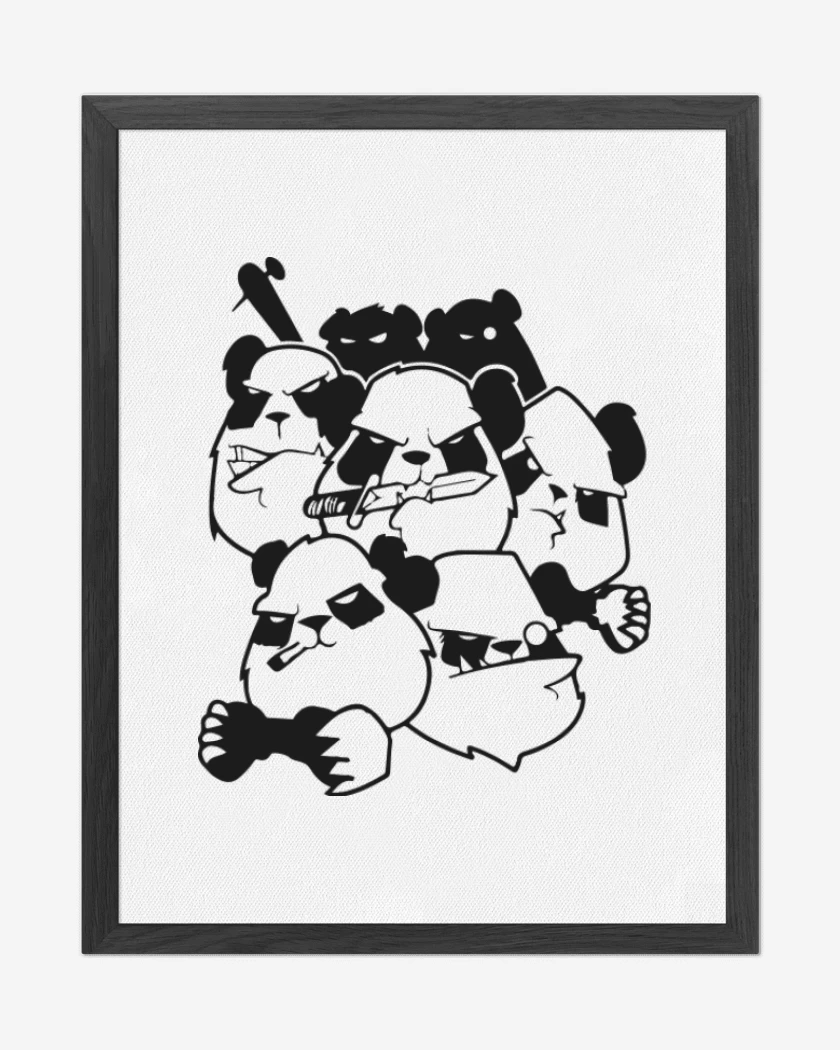 Cuadro decorativo Blanco de Pandas