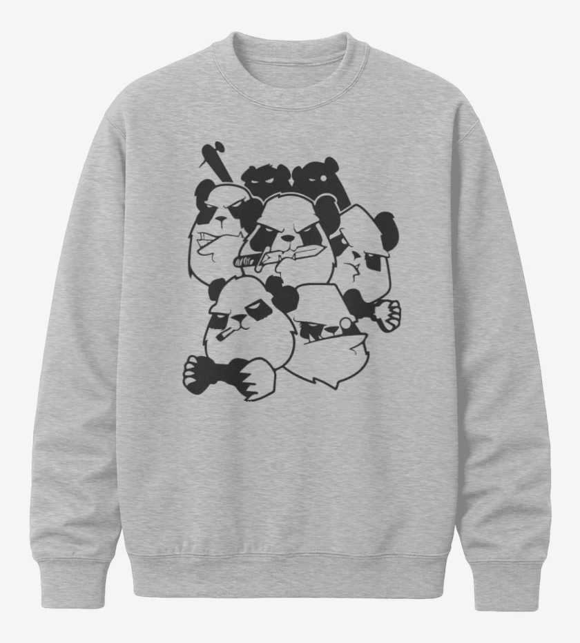 Poleron polo Gris Melange de Pandas