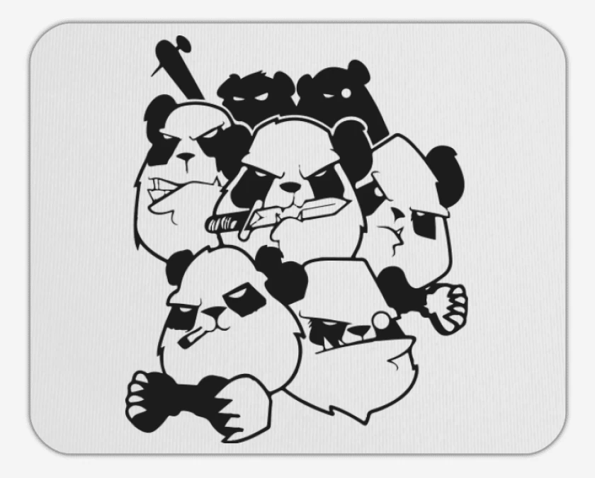Mousepad Pandas