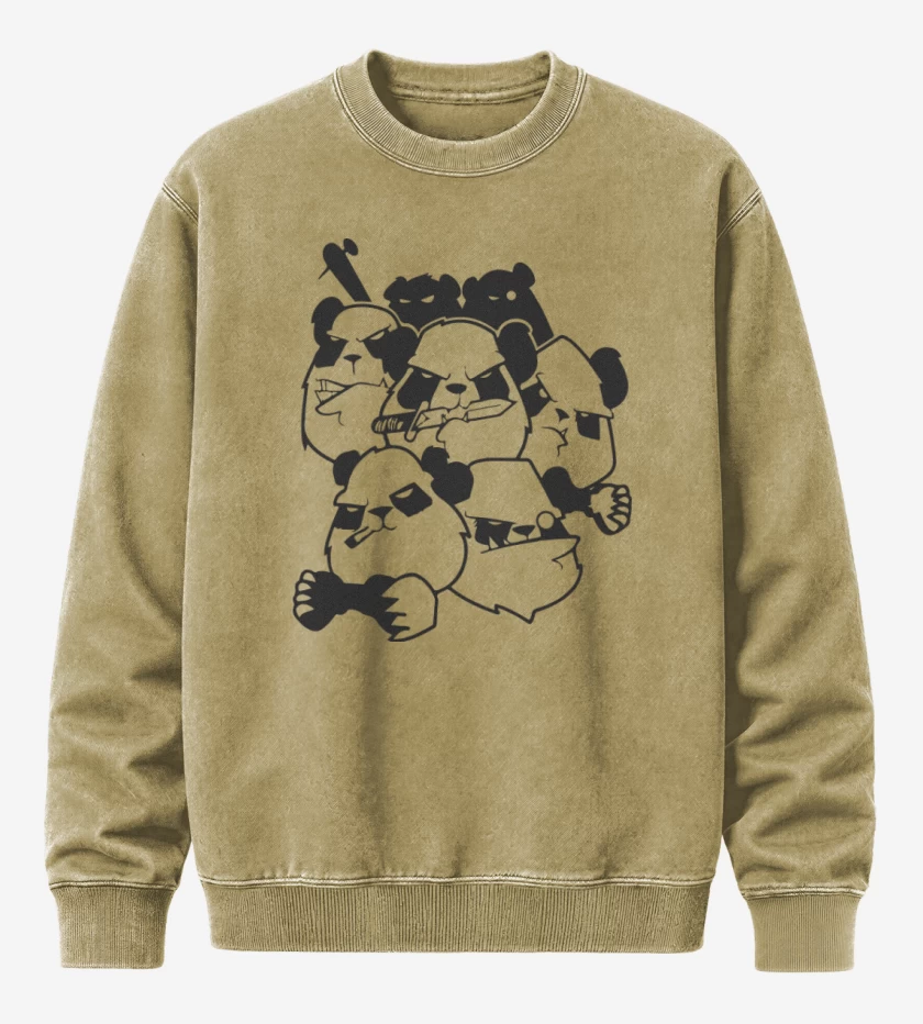 Poleron Polo Acid Wash Beige de Pandas