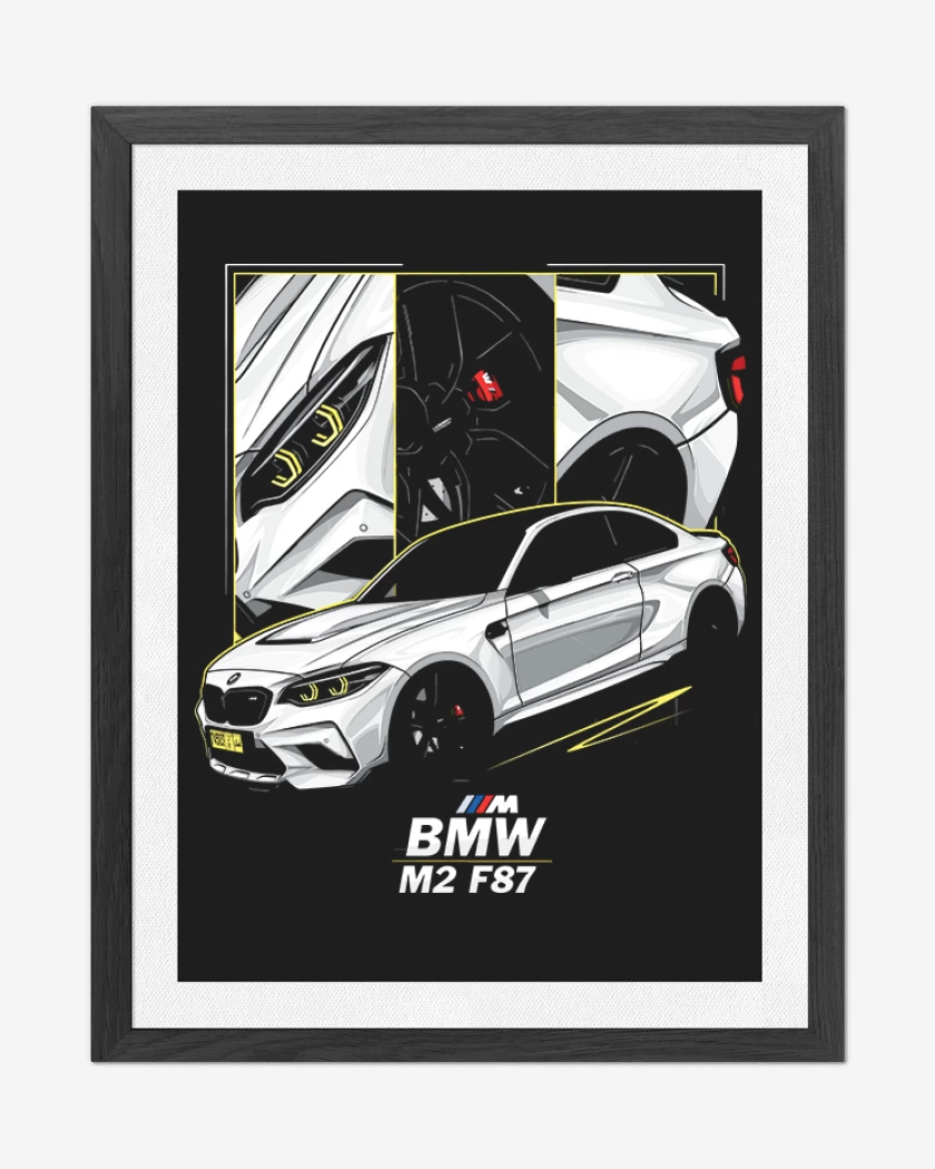 Cuadro decorativo Negro de Bmw M2