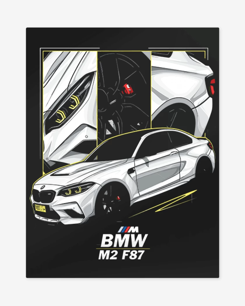 Print metalico Bmw M2