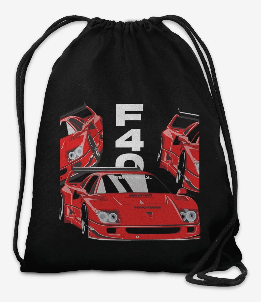 Mochila Negro de F40 Ferrari
