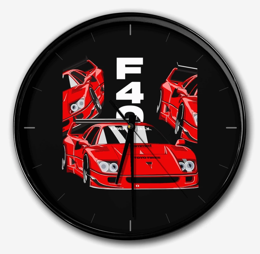 Reloj Negro de F40 Ferrari