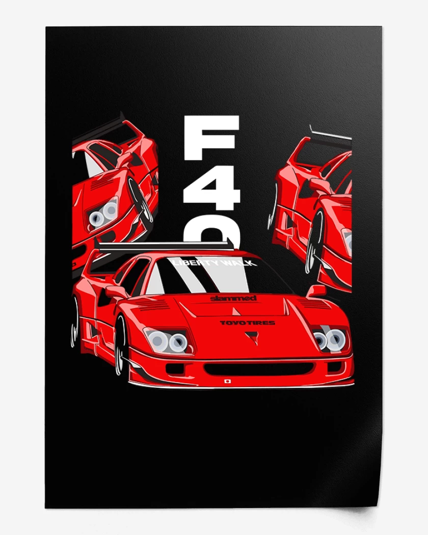 Print F40 Ferrari