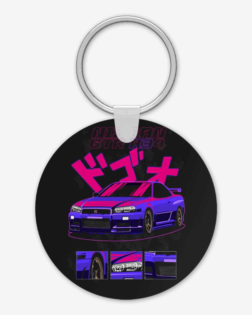 Llavero Negro de GTR 34