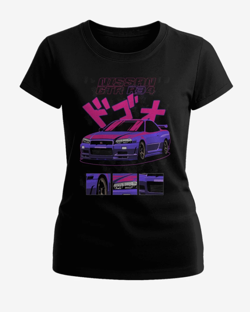 Polera de Mujer Negro de GTR 34