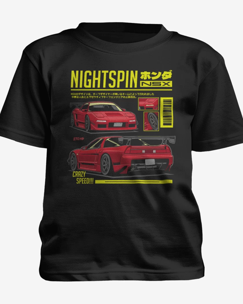 Polera de niño Negro de Honda NSX