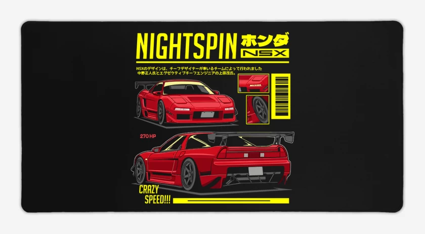Mouse pad Gamer Honda NSX