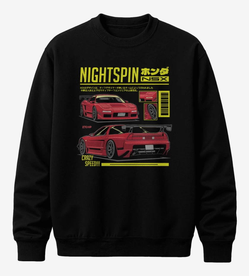 Poleron polo Negro de Honda NSX