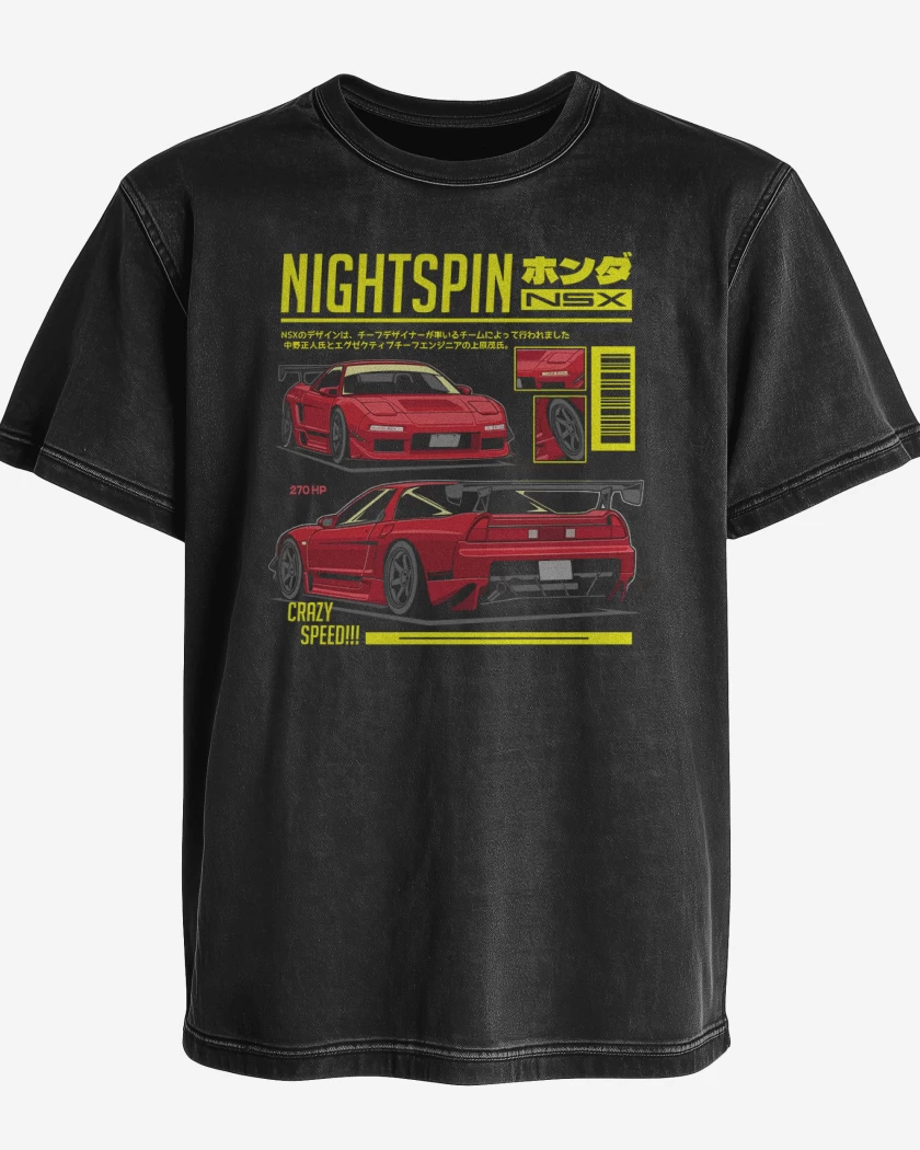 Polera desgastada Honda NSX