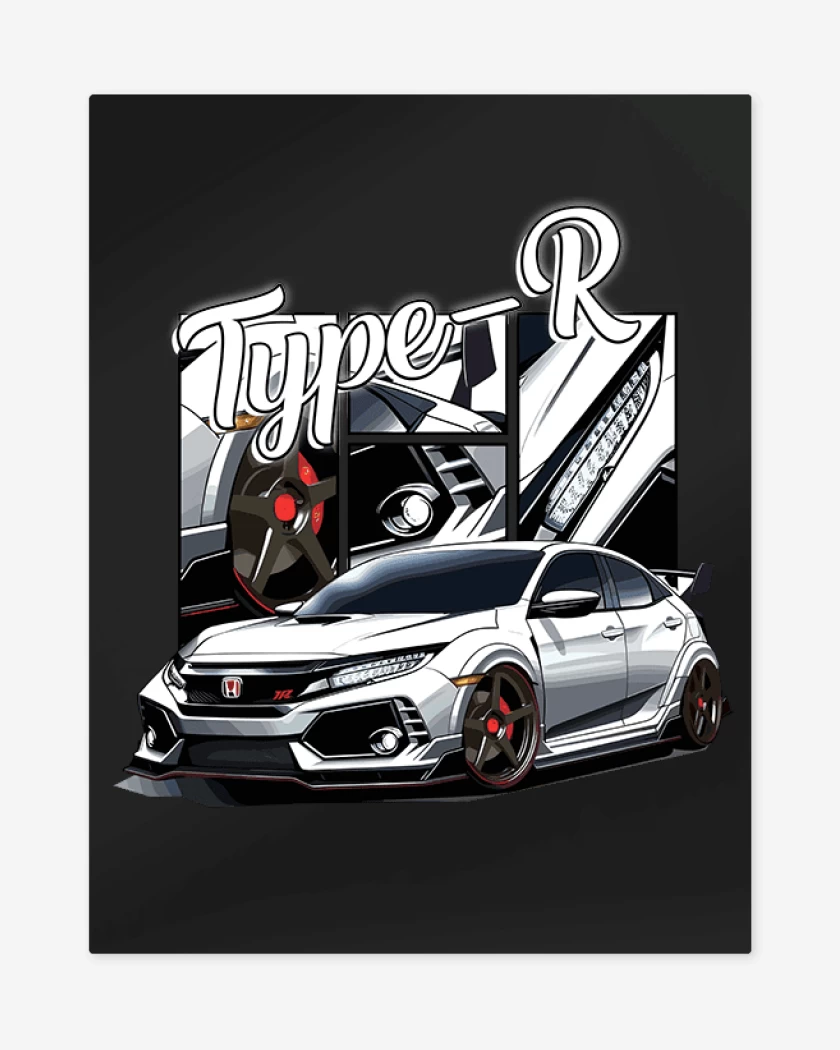 Print metalico Negro de Type  R