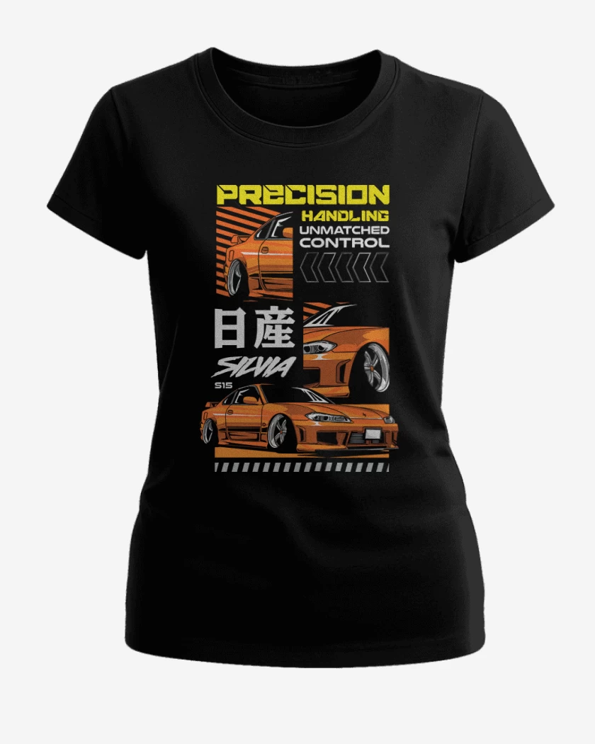 Polera de Mujer Negro de Nissan Silvia S15