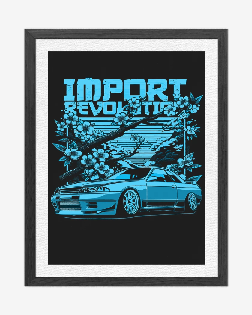 Cuadro decorativo Negro de Skyline r34