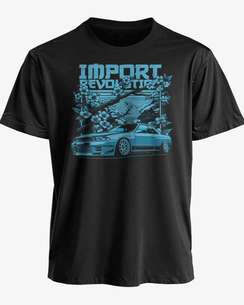 Polera premium Negro de Skyline r34