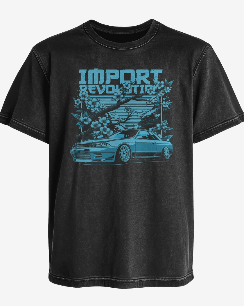 Polera desgastada Skyline r34