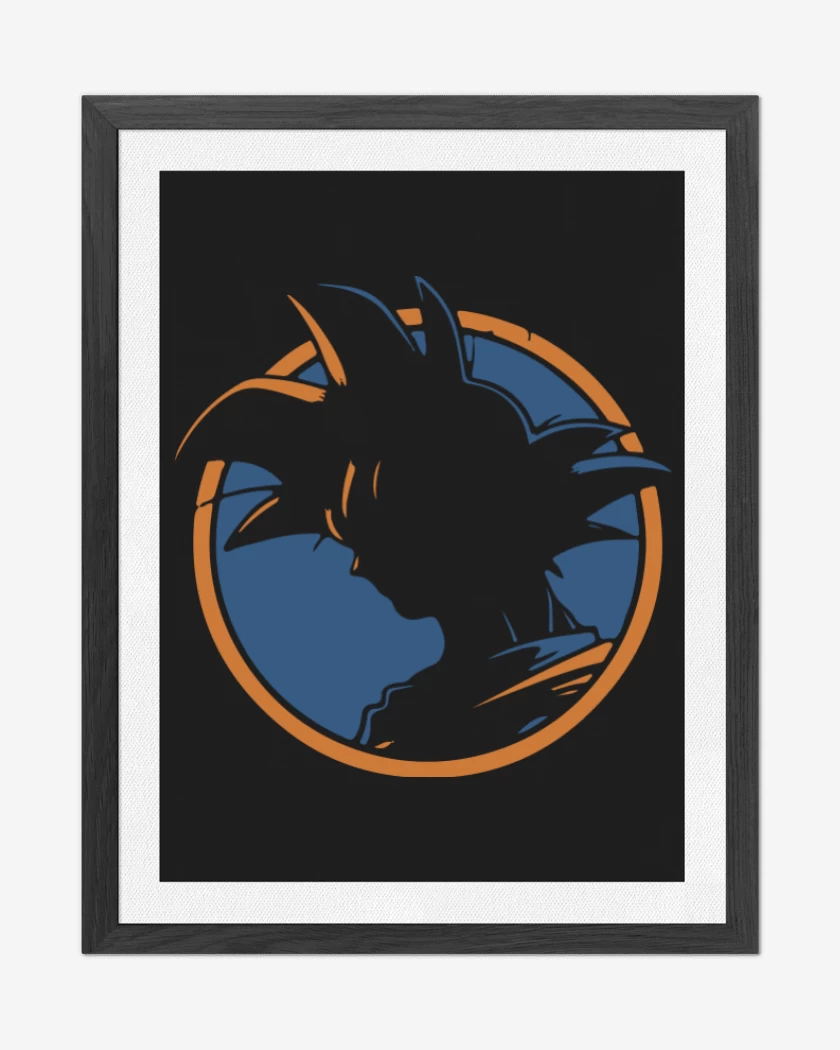 Cuadro decorativo Negro de Goku 5