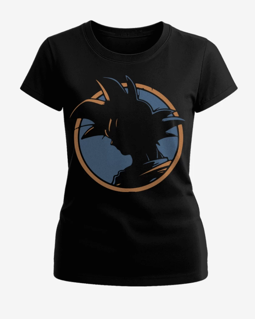 Polera de Mujer Negro de Goku 5