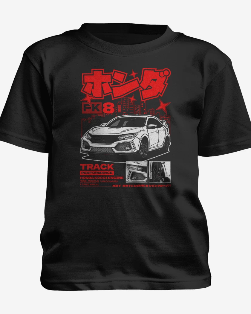 Polera de niño Negro de Honda Type R