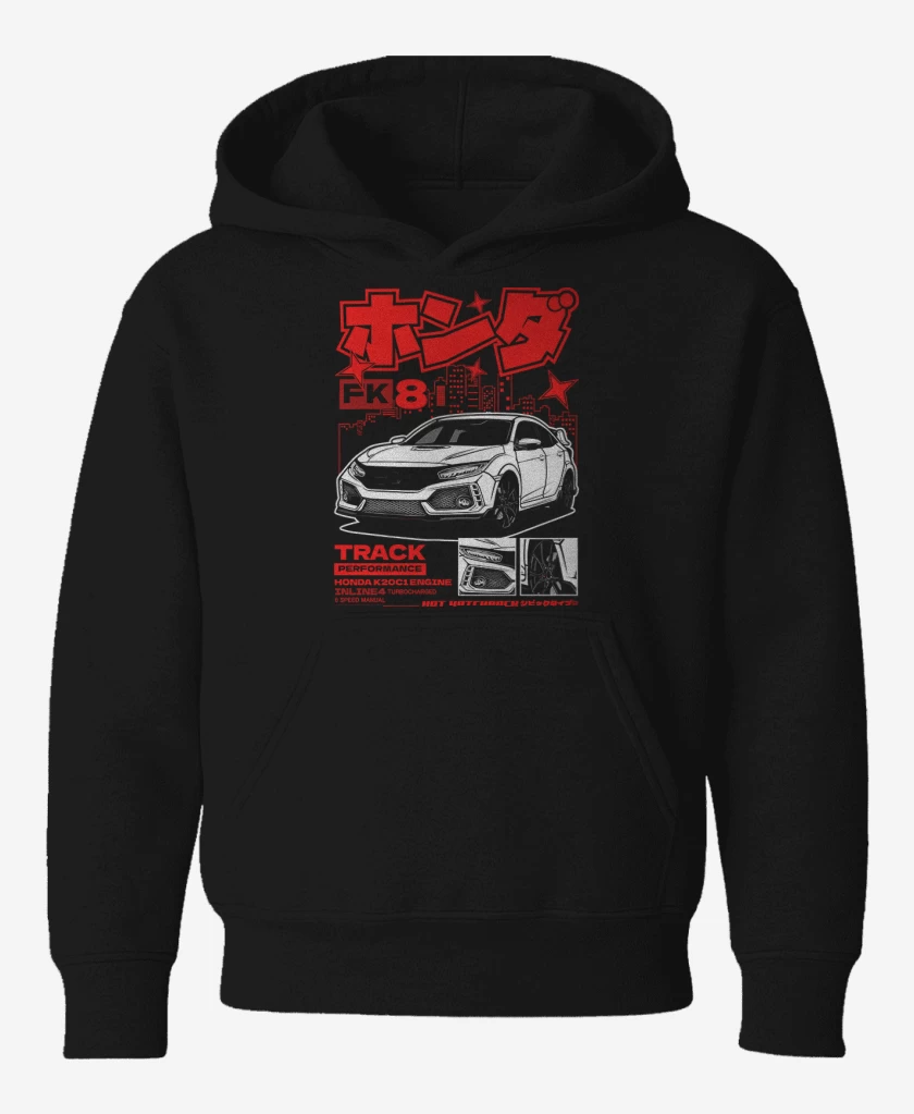 Poleron de niño Negro de Honda Type R