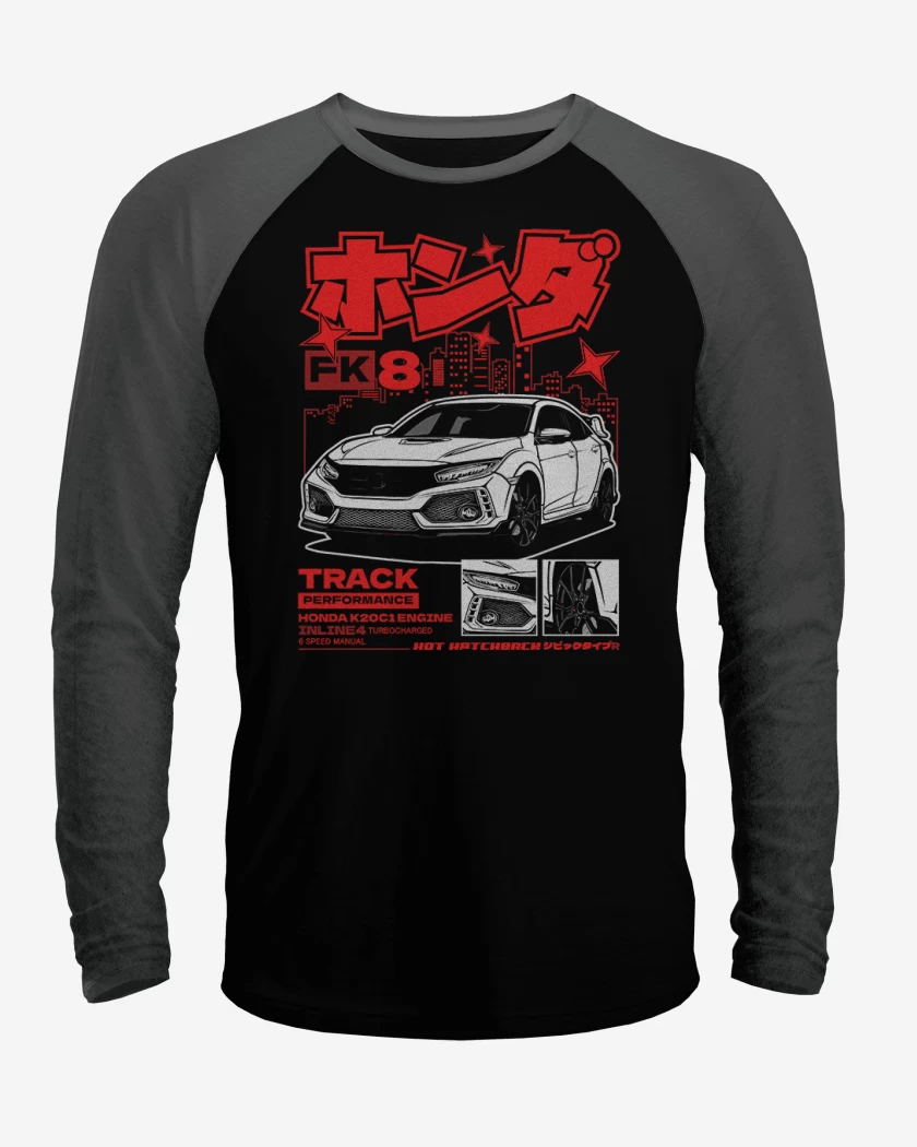 Polera Raglan Honda Type R