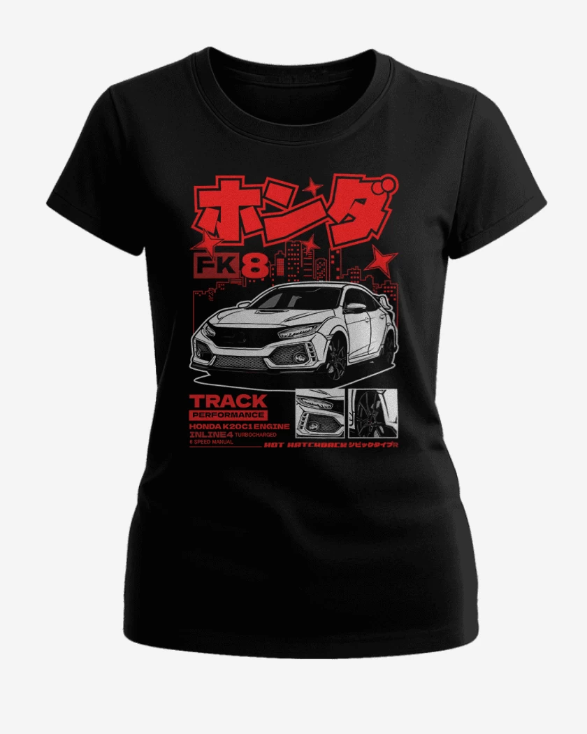 Polera de Mujer Negro de Honda Type R