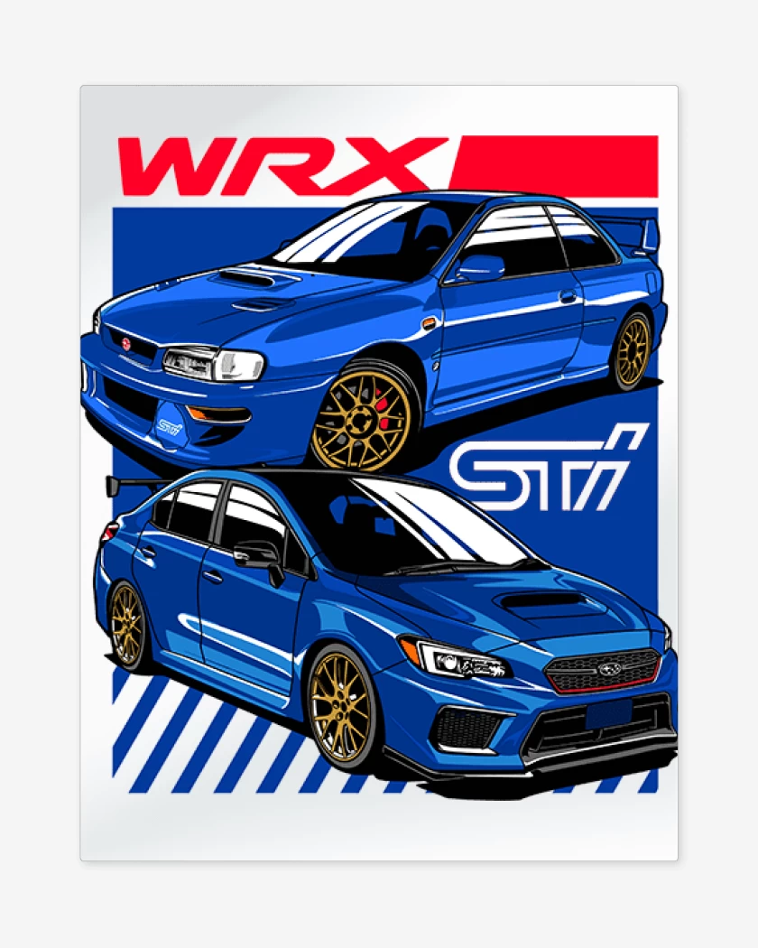 Print metalico Blanco de WRX 