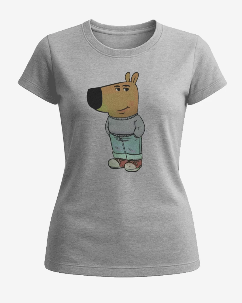 Polera de Mujer Gris Melange de Chill de Cojones