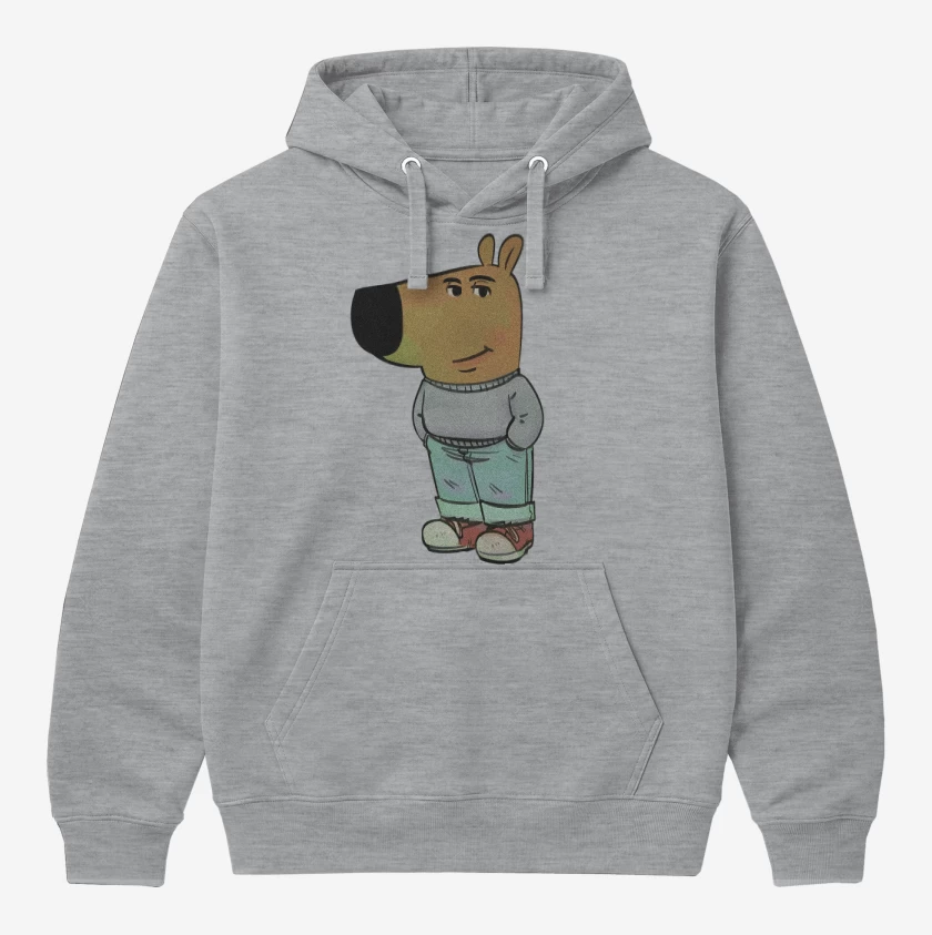 Polerón Canguro Gris Melange de Chill de Cojones