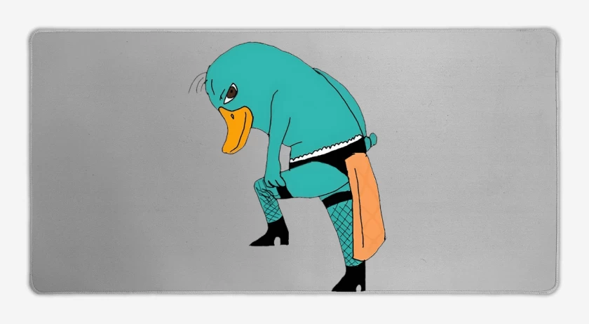 Mouse pad Gamer Gris Melange de Perry El OrtitoRico