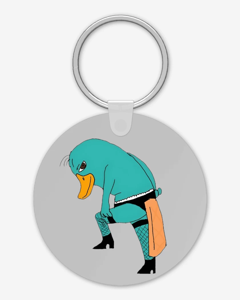 Llavero Gris Melange de Perry El OrtitoRico