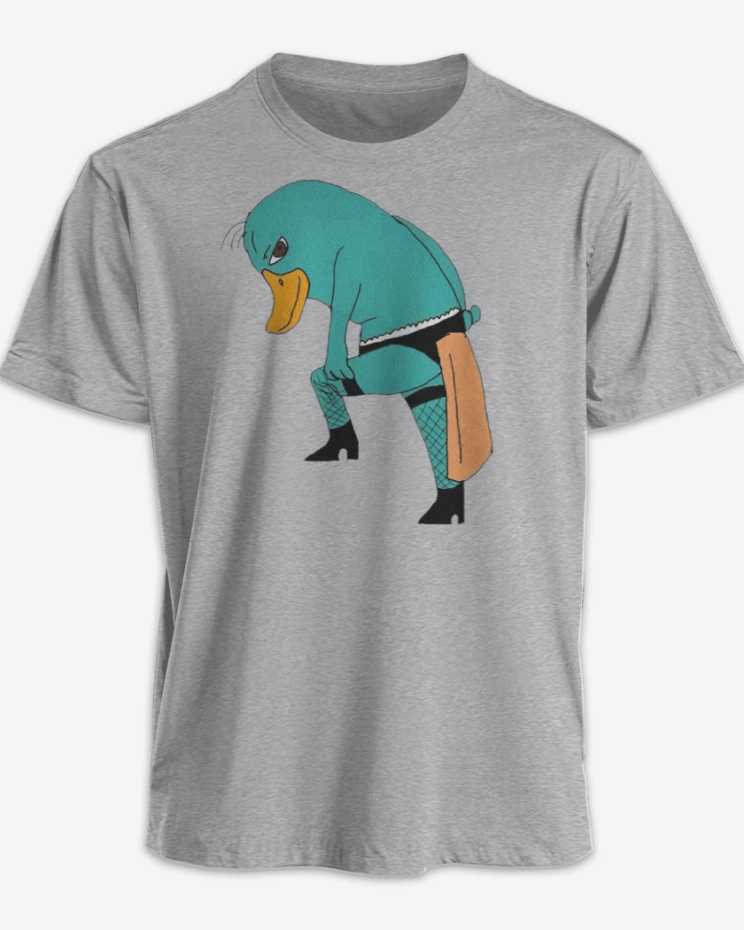 Polera premium Gris Melange de Perry El OrtitoRico